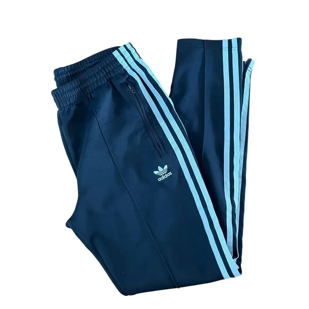 Adidas Black & White Stripe Track Pants